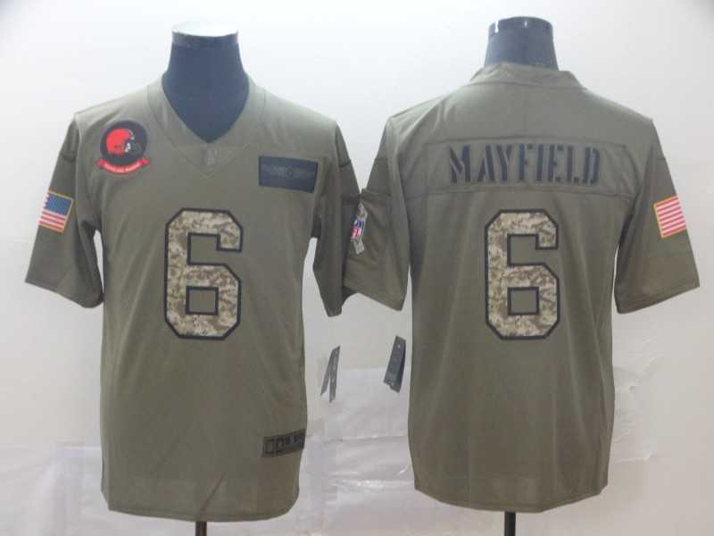 Nike Browns 6 Baker Mayfield 2019 Olive Camo Salute To Service Limited Jersey,We sell and wholesale Nike Browns 6 Baker Mayfield 2019 Olive Camo Salute To Service Limited Jersey on line form chian!